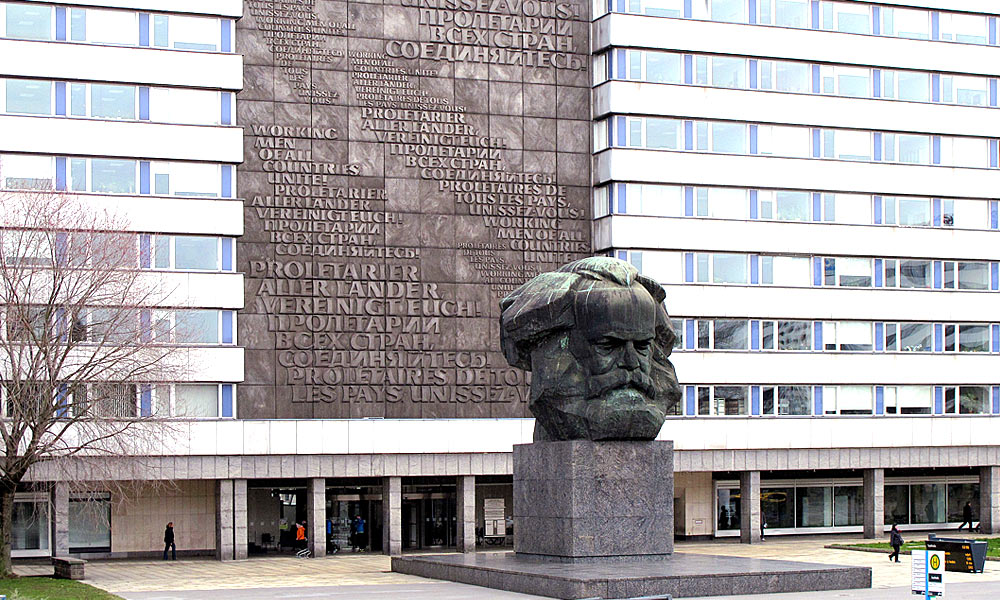 Schriftspiegel, Karl-Marx-Denkmal, Chemnitz, 1971